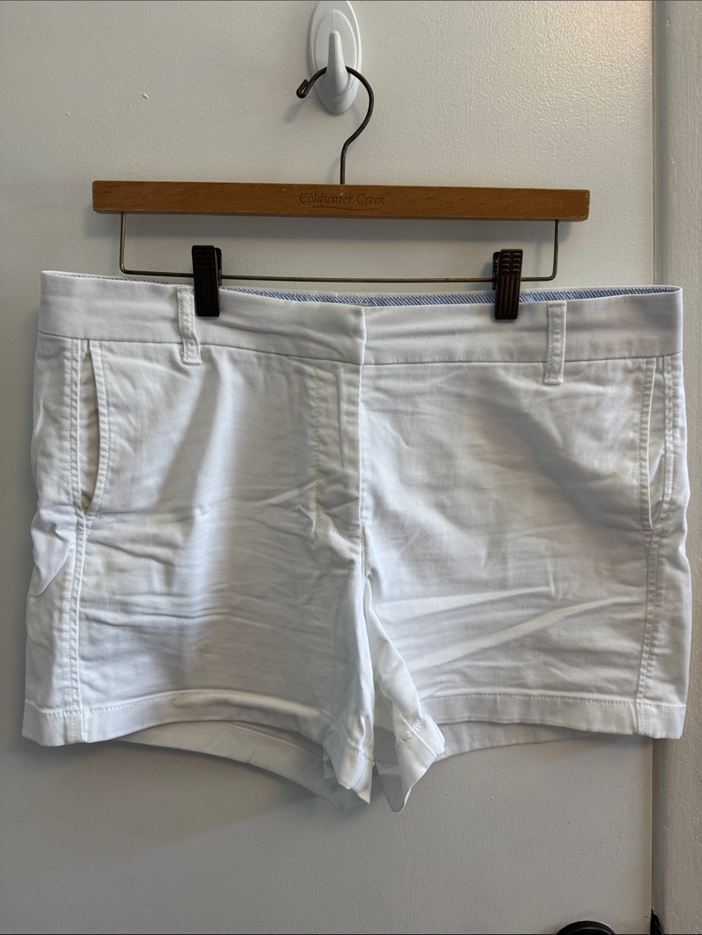 EUC J. Crew White Women's Chino Shorts. Size 12.
